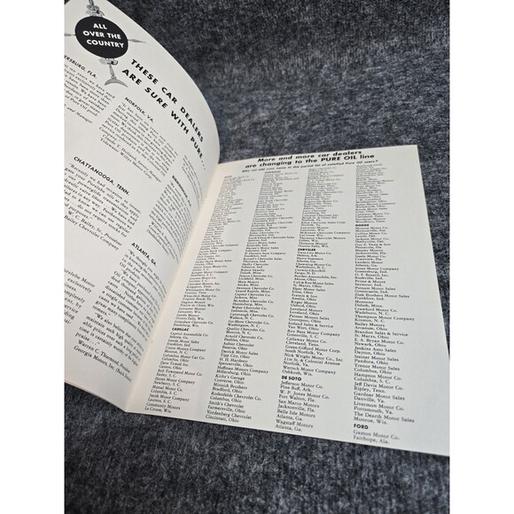 Pure Oil Company Advertising Car Dealer Brochure Catalog 40s 50s They Agree - Picture 7 of 7